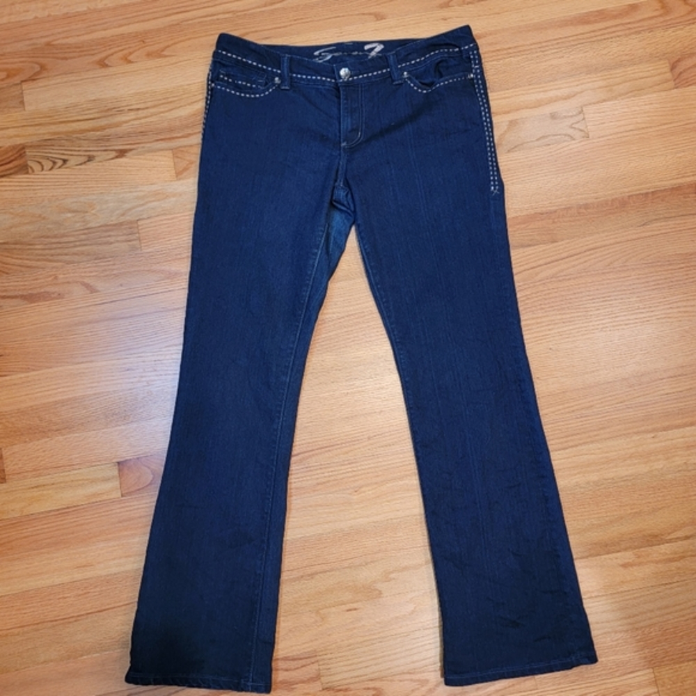 Seven Brand‎ Dark Wash Flared Jeans 36W 32L